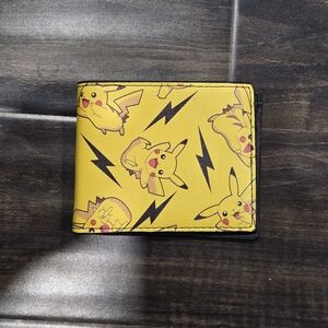 Pokemon Yellow Pikachu Pattern Men's Wallet